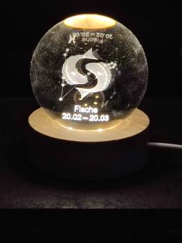 Sternzeichen Hologrammkugel - Fische